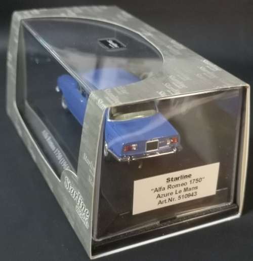 Alfa Romeo 1750 1968 blue 1:43 Starline Models NEW+boxed *4214 instant wheels