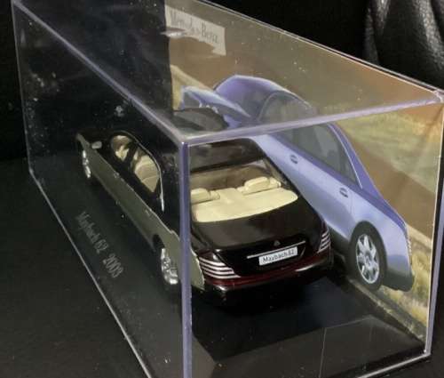 Mercedes-Benz Maybach62 Luxury 6L twinTurbo 2003 black+silver 1:43 IXO NEW+boxed*4240 instantwheels