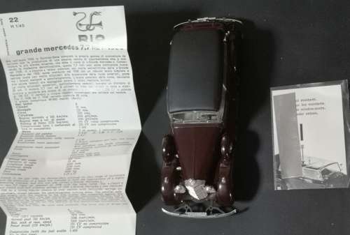 Mercedes-Benz Grande 770 (W07-W150) Pullman 1938 dkred+black 1:43 RIO NEW+boxed *4266 instant wheels