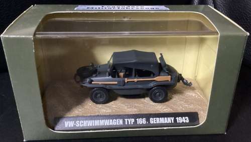 Volkswagen Type 166 - amphibious trnsprt 1943 military green 1:43 IXO NEW+boxed *4267 instant wheels