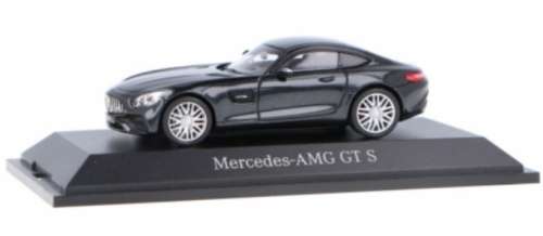 Mercedes-Benz AMG GT S (C190) 2019 black-metallic 1:43 Norev NEW+boxed *5952 instant wheels