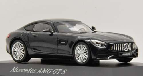 Mercedes-Benz AMG GT S (C190) 2019 black-metallic 1:43 Norev NEW+boxed *5952 instant wheels