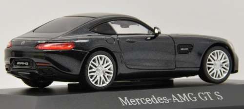 Mercedes-Benz AMG GT S (C190) 2019 black-metallic 1:43 Norev NEW+boxed *5952 instant wheels