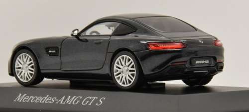 Mercedes-Benz AMG GT S (C190) 2019 black-metallic 1:43 Norev NEW+boxed *5952 instant wheels