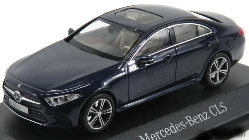 Mercedes-Benz CLS (C257) 2018 blue-metallic 1:43 Norev NEW+boxed *5955 instant wheels