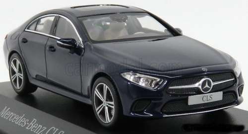 Mercedes-Benz CLS (C257) 2018 blue-metallic 1:43 Norev NEW+boxed *5955 instant wheels