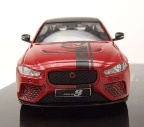 Jaguar XE SV Project 8 2017 dark red-metallic 1:43 IXO NEW+boxed *5957 instant wheels