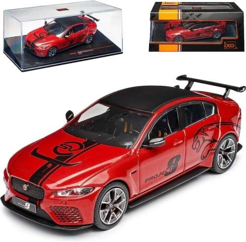 Jaguar XE SV Project 8 2017 dark red-metallic 1:43 IXO NEW+boxed *5957 instant wheels
