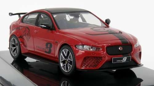 Jaguar XE SV Project 8 2017 dark red-metallic 1:43 IXO NEW+boxed *5957 instant wheels