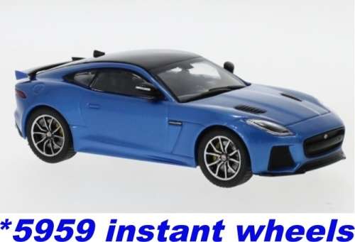 Jaguar F-type SVR 2016 blue-metallic 1:43 IXO NEW+boxed *5959 instant wheels
