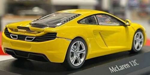 McLaren 12C 2011 yellow 1:43 Maxichamps (Minichamps) NEW+boxed *5961 instant wheels
