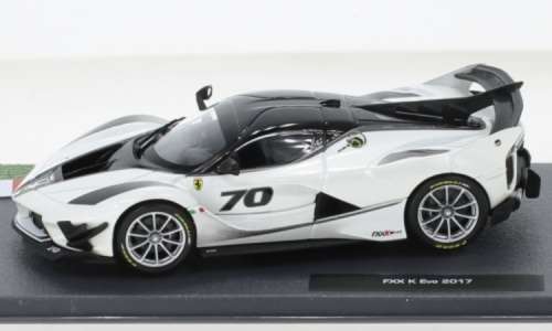 Ferrari FXX K EVO No.70 2017  white-met/carbon 1:43 Ferrari-Bburago NEW+boxed *5963 instant wheels