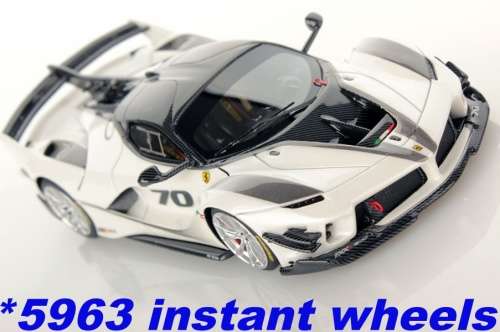 Ferrari FXX K EVO No.70 2017  white-met/carbon 1:43 Ferrari-Bburago NEW+boxed *5963 instant wheels