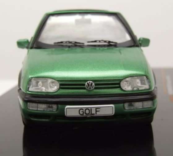 Volkswagen Golf III Cabriolet 1995 green-met 1:43 IXO NEW+boxed.      *5966 instant wheels