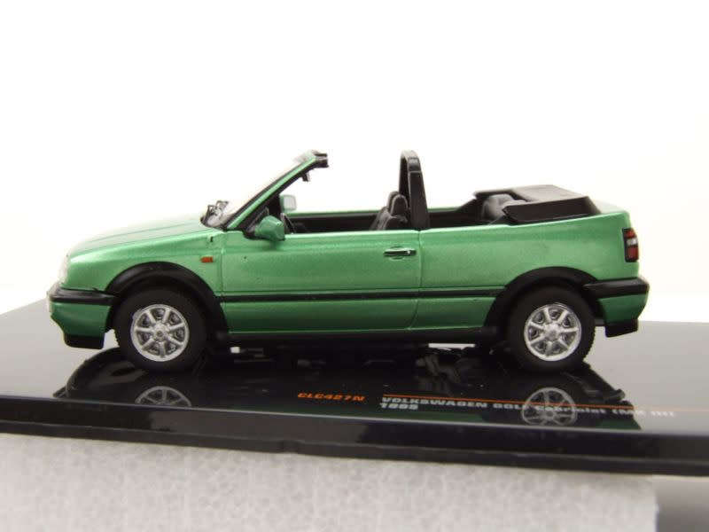 Volkswagen Golf III Cabriolet 1995 green-met 1:43 IXO NEW+boxed.      *5966 instant wheels