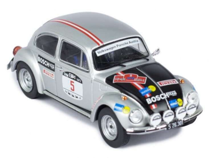 Volkswagen Beetle 1303 S silver No.5 winner Rallye Elba 1973 1:43 IXO NEW+boxed *5968 instant wheels