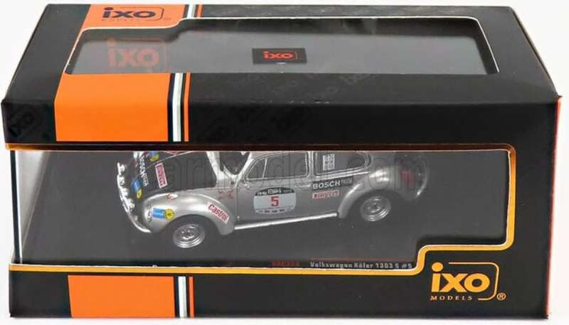 Volkswagen Beetle 1303 S silver No.5 winner Rallye Elba 1973 1:43 IXO NEW+boxed *5968 instant wheels