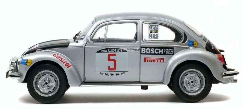 Volkswagen Beetle 1303 S silver No.5 winner Rallye Elba 1973 1:43 IXO NEW+boxed *5968 instant wheels