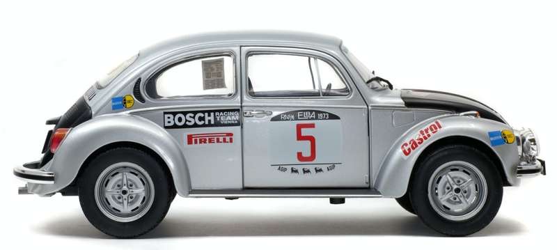 Volkswagen Beetle 1303 S silver No.5 winner Rallye Elba 1973 1:43 IXO NEW+boxed *5968 instant wheels