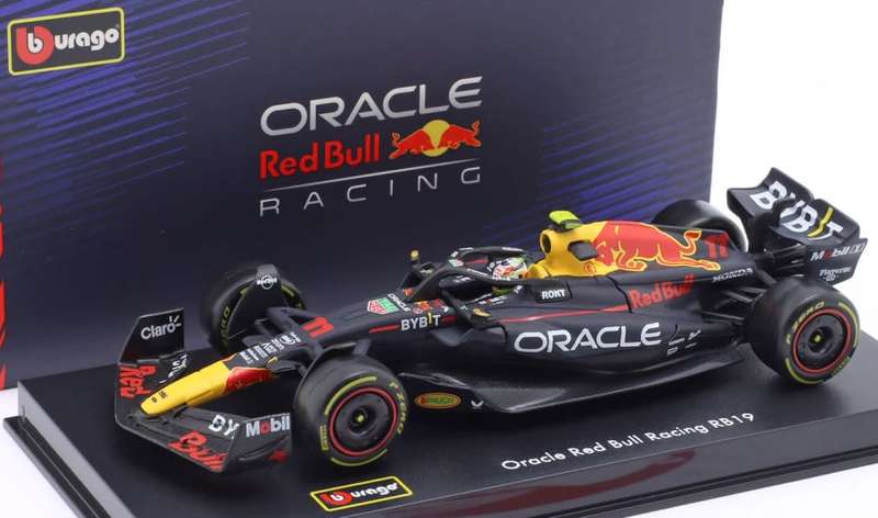 RB19 Oracle Red Bull no.11 S.Perez 2023 1:43 Bburago NEW+boxed *4134 instant wheels