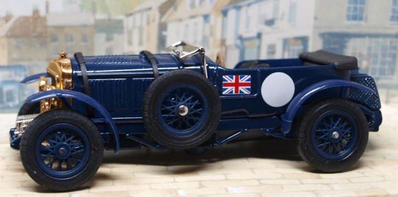 Bentley 4.5 L Supercharged 1930 blue 1:43 ModelsOfYesteryear NEW+boxed #4102 instant wheels