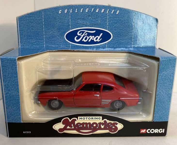 Ford Capri Mk.1 1973 red (black bonnet) 1:43 Corgi Classics NEW+boxed *4194 instant wheels