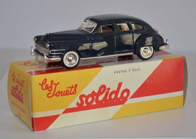 Chrysler Windsor 1946 blue 1:43 Solido NEW+boxed *4536 instant wheels