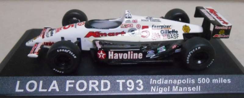 Lola Ford T93, Nigel Mansell no.5 1993 Indy 1:43 IXO NEWinBlister *4577 instant wheels