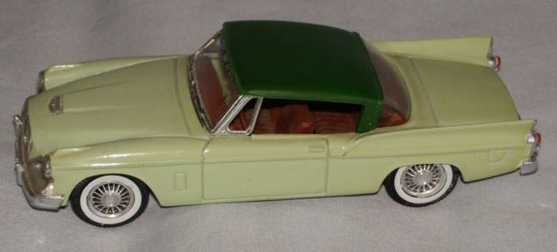 Studebaker Hawk hard top 2-tone green 1957 1:43 Solido(no.4522) NEW+boxed *4815 instant wheels