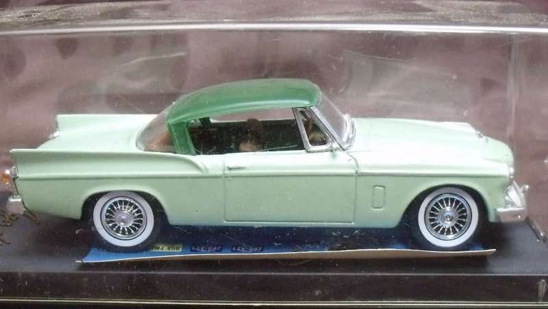Studebaker Hawk hard top 2-tone green 1957 1:43 Solido(no.4522) NEW+boxed *4815 instant wheels