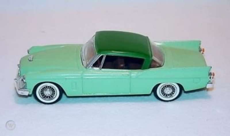 Studebaker Hawk hard top 2-tone green 1957 1:43 Solido(no.4522) NEW+boxed *4815 instant wheels