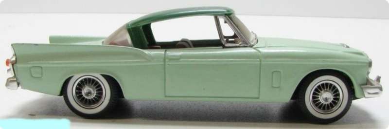 Studebaker Hawk hard top 2-tone green 1957 1:43 Solido(no.4522) NEW+boxed *4815 instant wheels