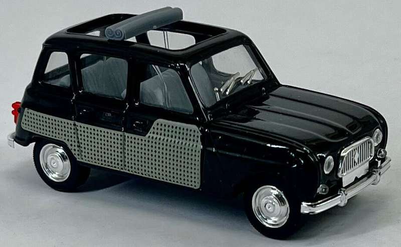 Renault4L decouvrable parisienne 1964 black+grey 1:43 Solido(no.4545) NEW+boxed *4869 instantwheels
