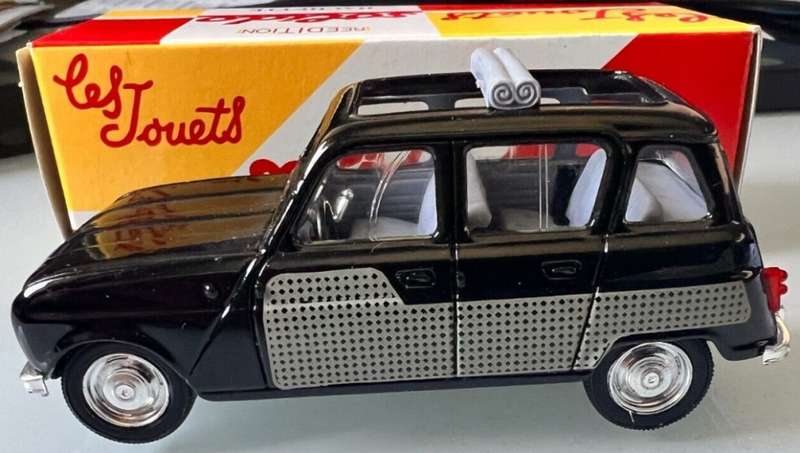 Renault4L decouvrable parisienne 1964 black+grey 1:43 Solido(no.4545) NEW+boxed *4869 instantwheels