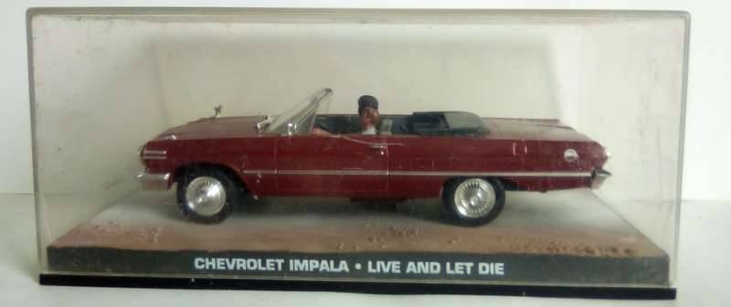 Chevrolet Impala convertible 1963 (007 Live + let die) red 1/43 IXO NEW+boxed *5039 instant wheels