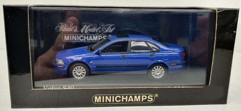 Volvo S40 2000 blue 1/43 Minichamps NEW+boxed *5096 instant wheels 1770.00
