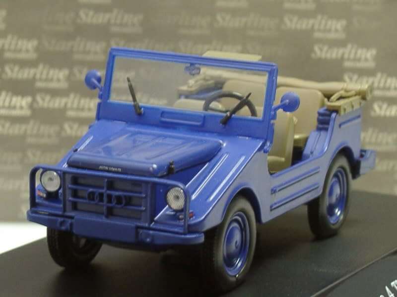 Auto Union DKW Munga 4 (THW) 1956 blue 1/43 Starline NEW+boxed *5116 instant wheels