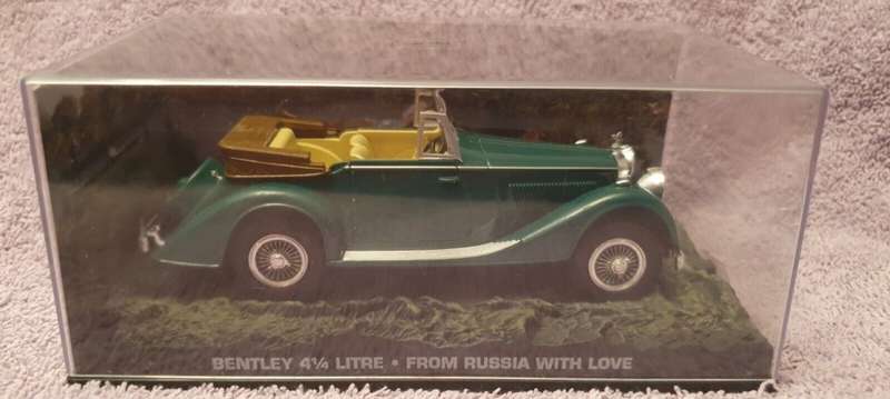 Bentley 4.1/4 L 1937 B.R.Green (J.Bond007 `FromRussia wLove`) 1/43 IXO NEW+boxed *5126 instantwheels