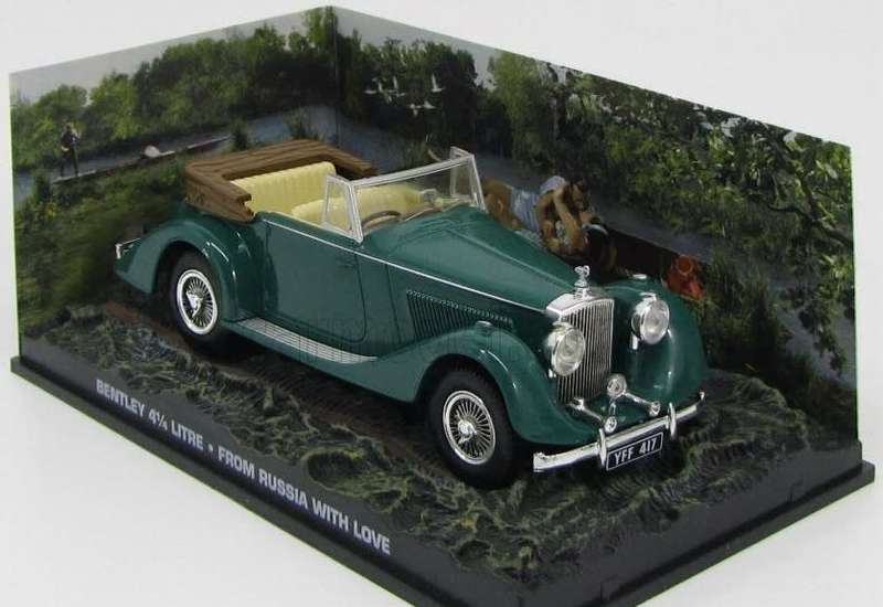Bentley 4.1/4 L 1937 B.R.Green (J.Bond007 `FromRussia wLove`) 1/43 IXO NEW+boxed *5126 instantwheels