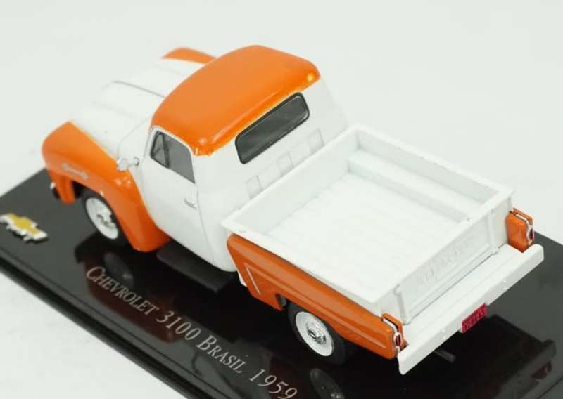 Chevrolet 3100 Pickup 1959 white+orange 1/43 IXO/Salvat NEW+boxed *5130 instant wheels