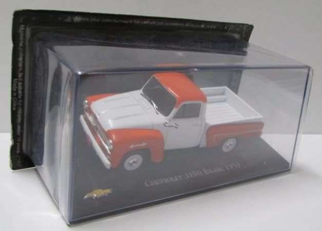 Chevrolet 3100 Pickup 1959 white+orange 1/43 IXO/Salvat NEW+boxed *5130 instant wheels