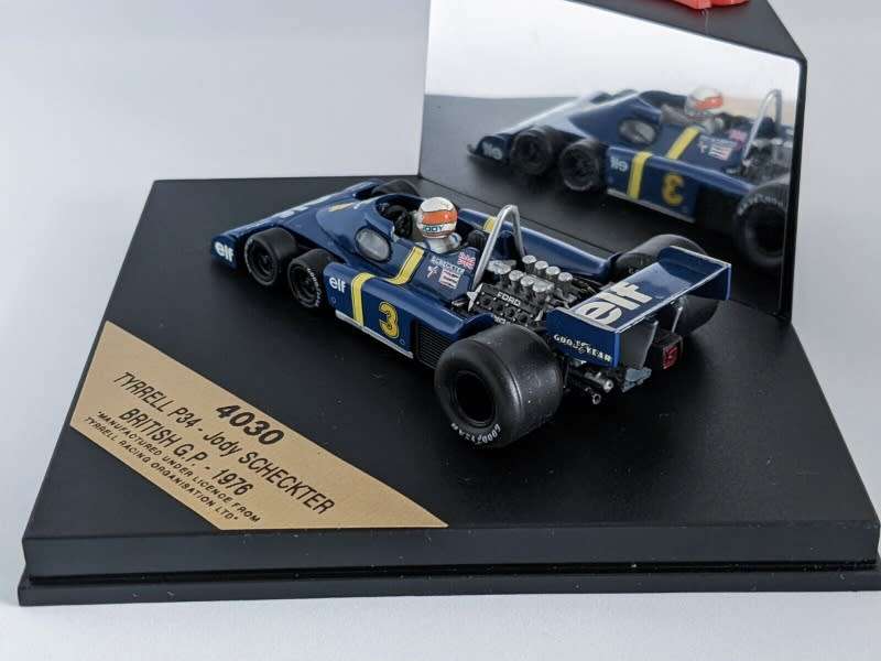 Tyrrell P34 1976 Jody Scheckter (British G.P) blue 1/43 Quartzo NEW+boxed *5140 instant wheels