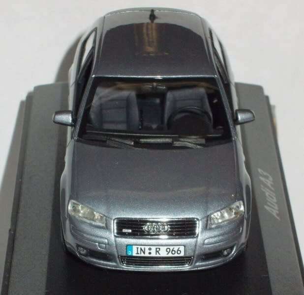 Audi A3 8P V6 3.2 quattro DSG 2-door Akoya silver 2012 1/43 Minich`s NEW+boxed *5993 instant wheels