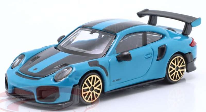 Porsche 911 (991.2) GT2 RS 2023 blue/black 1/43 Bburago NEW+boxed *5984 instant wheels