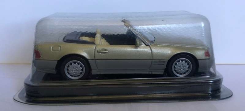 Mecerdes-Benz 600SL 1992 gold 1/43 NewRay NEW+showcased *5994 instant wheels