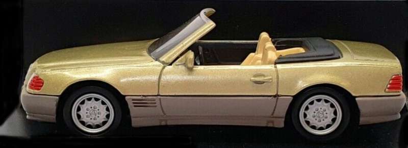 Mecerdes-Benz 600SL 1992 gold 1/43 NewRay NEW+showcased *5994 instant wheels