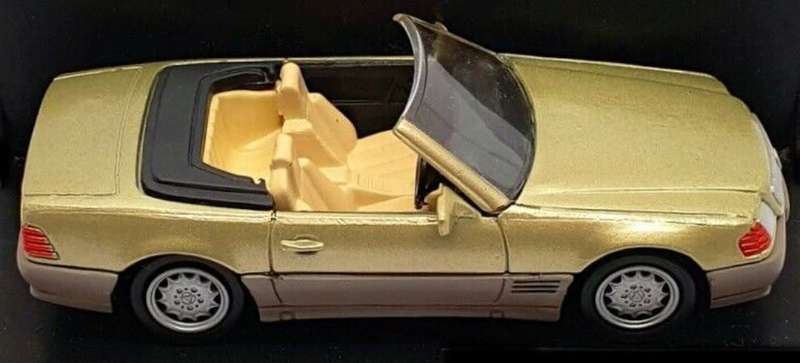 Mecerdes-Benz 600SL 1992 gold 1/43 NewRay NEW+showcased *5994 instant wheels