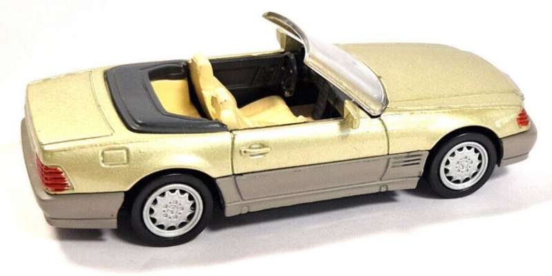 Mecerdes-Benz 600SL 1992 gold 1/43 NewRay NEW+showcased *5994 instant wheels