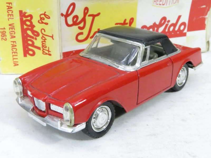 Facel Vega Facellia Cabriolet 1962 red 1/43 Solido NEW+boxed *5996 instant wheels