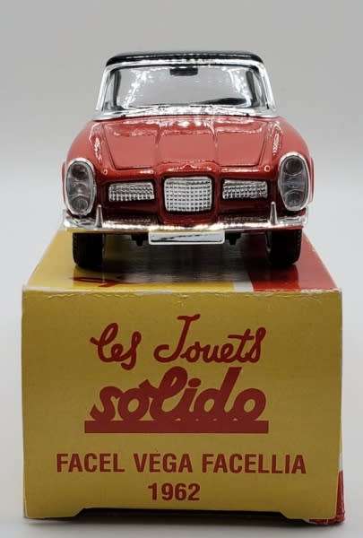 Facel Vega Facellia Cabriolet 1962 red 1/43 Solido NEW+boxed *5996 instant wheels